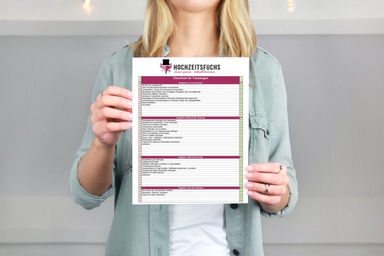 Kostenlose Checkliste: Aufgaben Für Trauzeugen (Download)