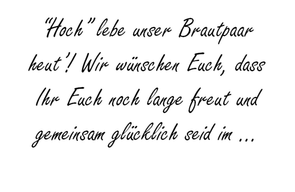 Hoch lebe unser Brautpaar hochzeitsfuchs