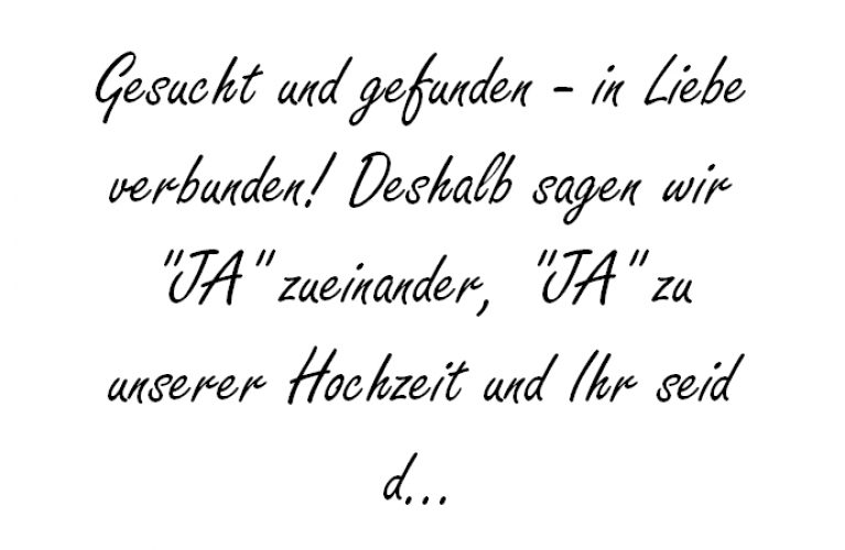 Gesucht und gefunden hochzeitsfuchs