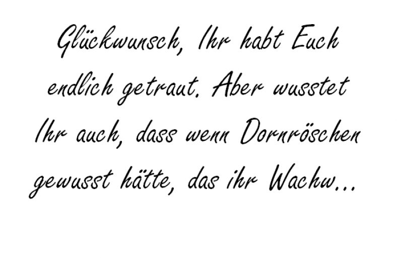 Glückwunsch, Ihr habt Euch hochzeitsfuchs