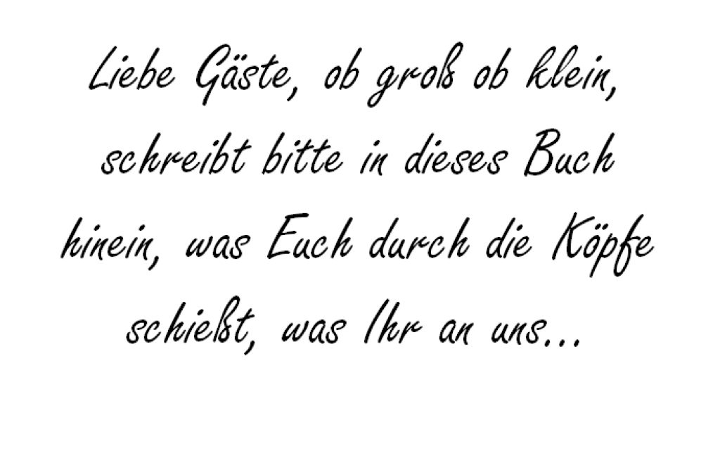 Liebe Gäste, ob groß hochzeitsfuchs