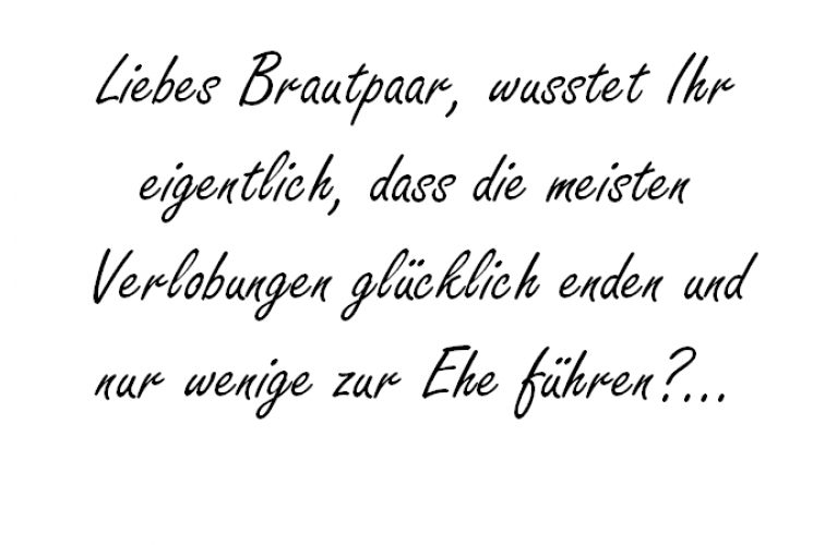 Liebes Brautpaar, wusstet hochzeitsfuchs