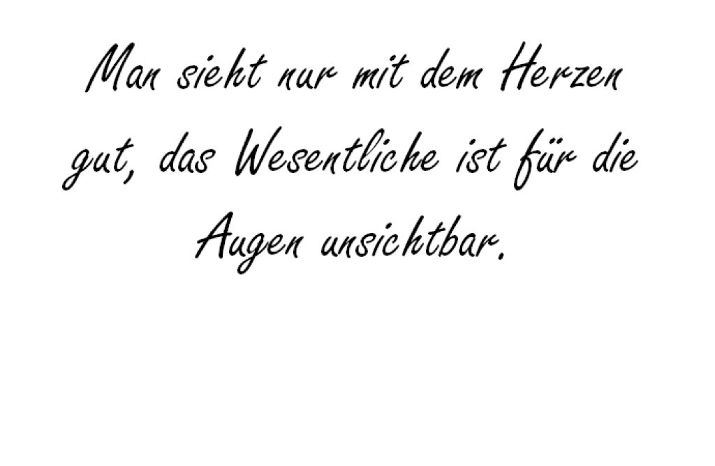 Man sieht nur mit Antoine de Saint Exupéry hochzeitsfuchs