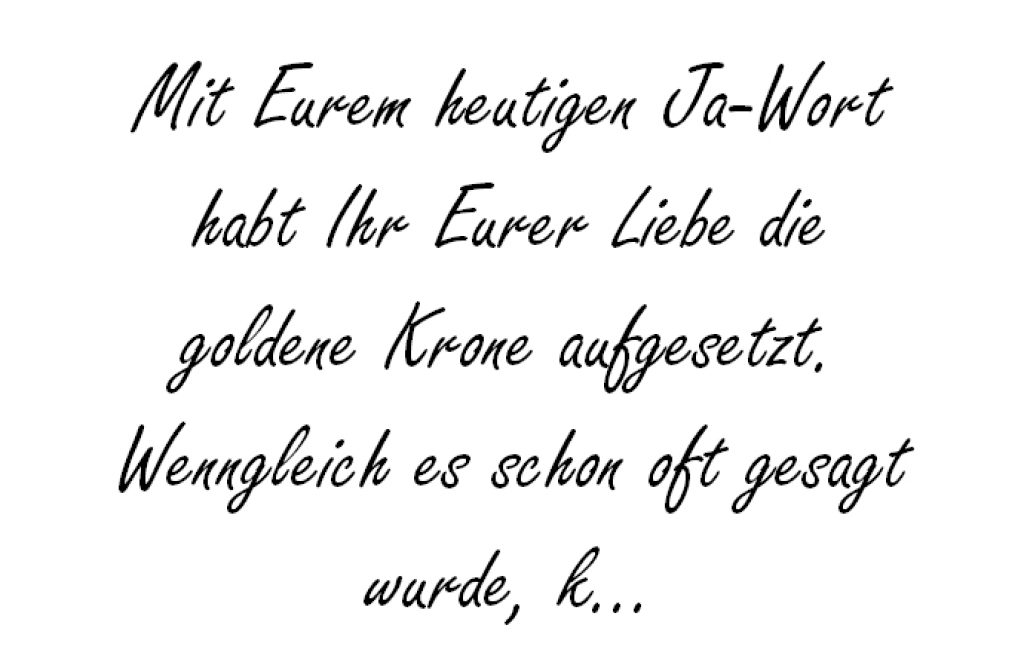 Mit Eurem heutigen hochzeitsfuchs