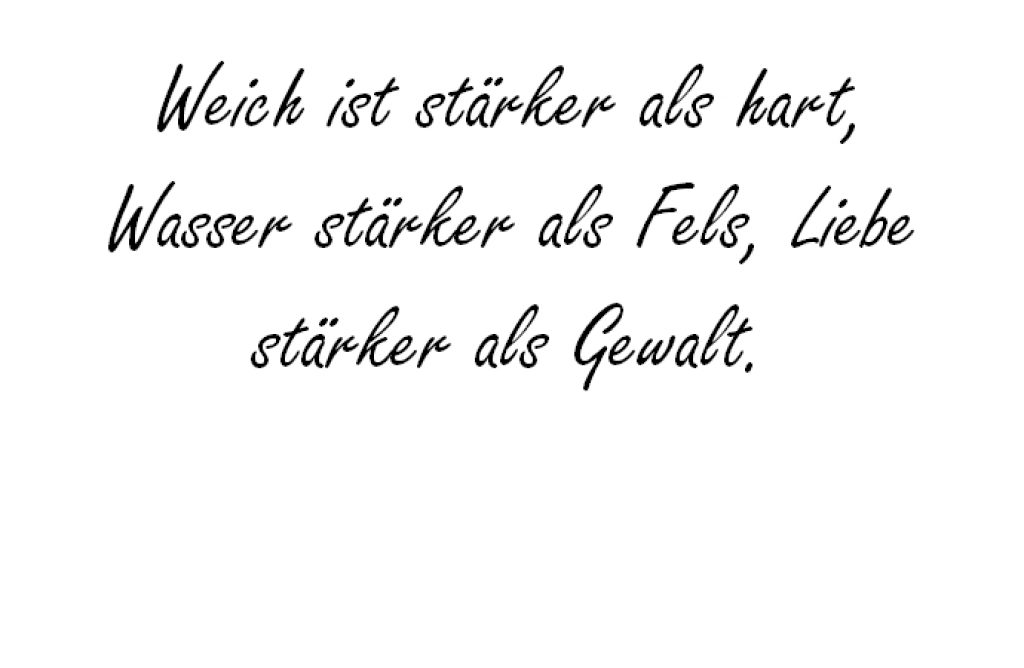 Weich ist stärker als Hermann Hesse hochzeitsfuchs