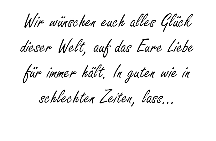 Wir wünschen euch hochzeitsfuchs